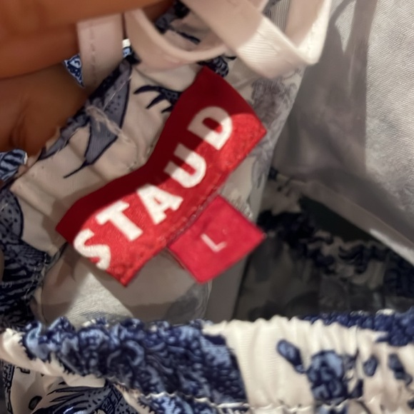 STAUD MYLA DRESS IN BLUE TOILE NWT - Picture 13 of 17